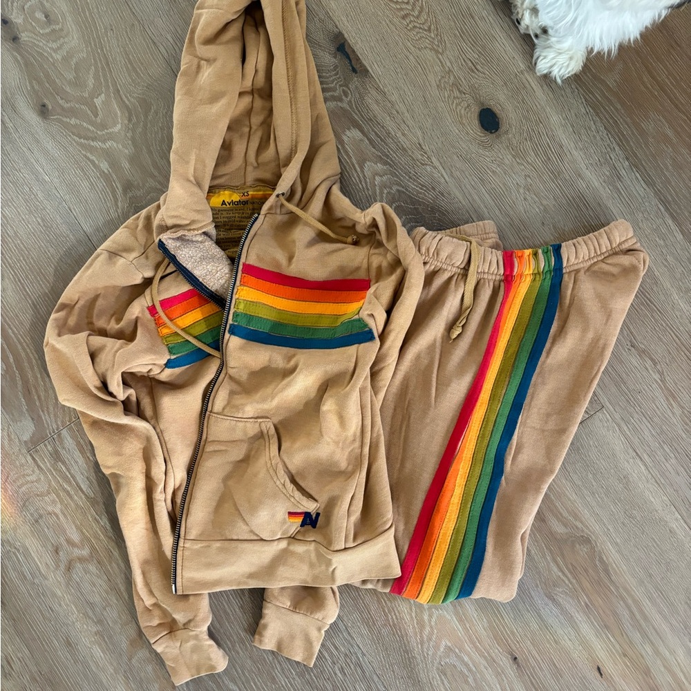 Aviator nation sweat suit xs new